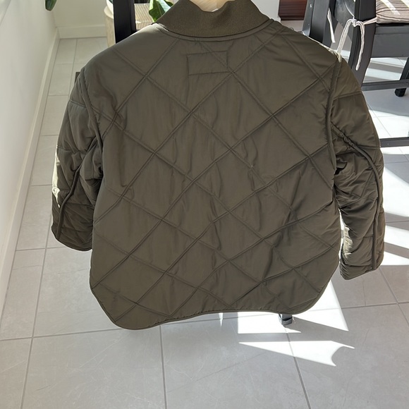 Army Green Quilted Jacket - Banana Republic - Picture 3 of 6